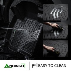 Honda Civic 2012-2015 Sedan All Weather Floor Mats Cargo Liner Full Set Black
