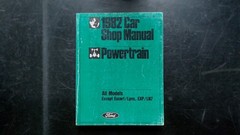 Ford 1982 Car Shop Manual Powertrain All Models Except Escort Lynx OEM