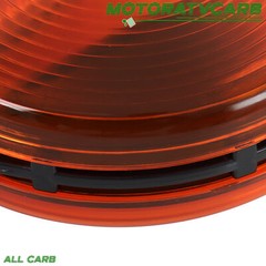 ALL-CARB 2 PCS Amber Round Side Marker Light Lamp Dual Face Turn Signal Tractor