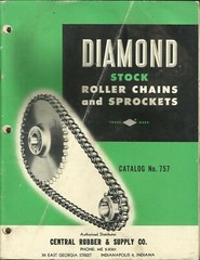 CENTRAL RUBBER & SUPPLY CO. DIAMOND ROLLER CHAINS AND SPROCKETS Catalog No. 757