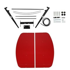 Universal Red Tractor Canopy 48″ x 52″ Fits 2×2 2×3 ROPS Tuff Top Sun Shade