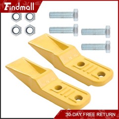 Findmall 2PC Mini Excavator Bucket Teeth Accessories for Narrow Bucket