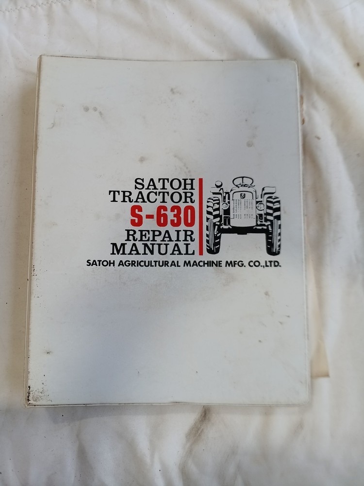 Satoh S-630 Tractor Shop Service Repair Manual Agricultural Machine Binder