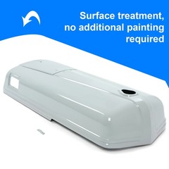 Tractor Hood w/ Battery Door Gray For Ford 2N 9N 8N Replace For 8N16612 9N16938C