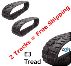 2 New Tracks 450 86 60 OTR Rubber Track E3 Tread 450x86x60 Fit Cat 299DXHP