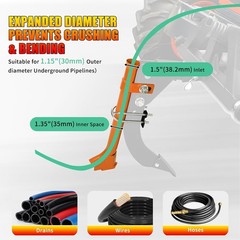 Pipe Layer Attachment Fits Any 3-Point Hitch Mounted Ripper Hitch Lawn Subsoiler