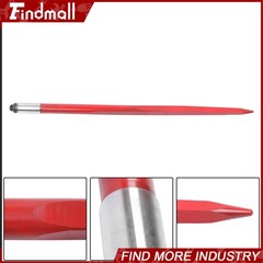 2 Pack 43″ 3000lbs Square Hay Bale Spear Wide Tine Spike Skid For Tractor Red