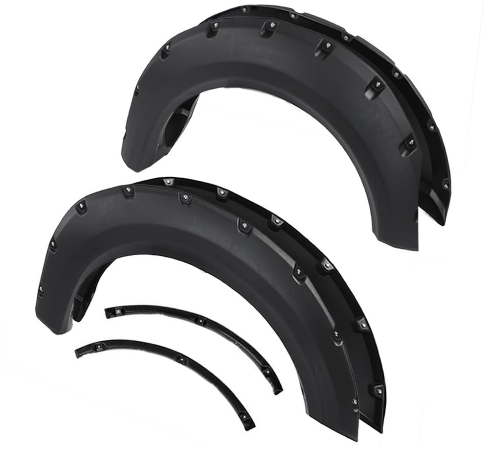 F150 Styleside Textured Riveted Fender Flares 2009-2014 Ford F150 Compatible