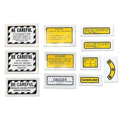 11 Piece Miscellaneous Decal Set (For IH 400, 450 Gas) Fits International