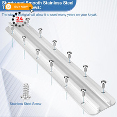 𝟐𝟎𝟐𝟒 𝐔𝐩𝐠𝐫𝐚𝐝𝐞 GTTL175 Kayak Track Rail with Screws 12 Inch, 12 Inch