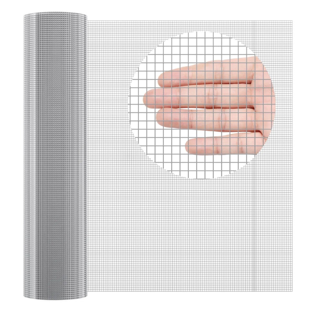 Hardware Cloth, 1/4 inch 36in x 100 ft 23 Gauge, Hot Dipped Galvanized Wire Mesh