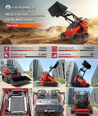 Mini Skid Steer Loader 24HP Gas EPA Rato Engine with Bucket Multiple Attachments