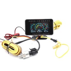 3 in 1 Digital LCD Car Voltmeter Water Temperature Temp Gauge Oil Pressure Meter