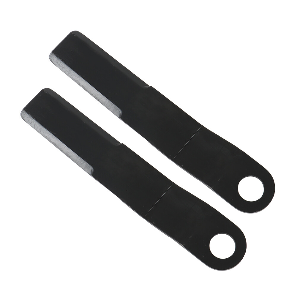 2pcs AR400 Heavy Duty Steel Mower For King Skidsteer Brush Hog Cutter Blades