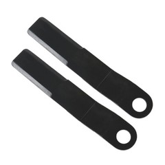 2pcs AR400 Heavy Duty Steel Mower For King Skidsteer Brush Hog Cutter Blades