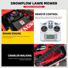 Robot snow blower lawn mower sale remote control lawn mower, crawler snow shovel