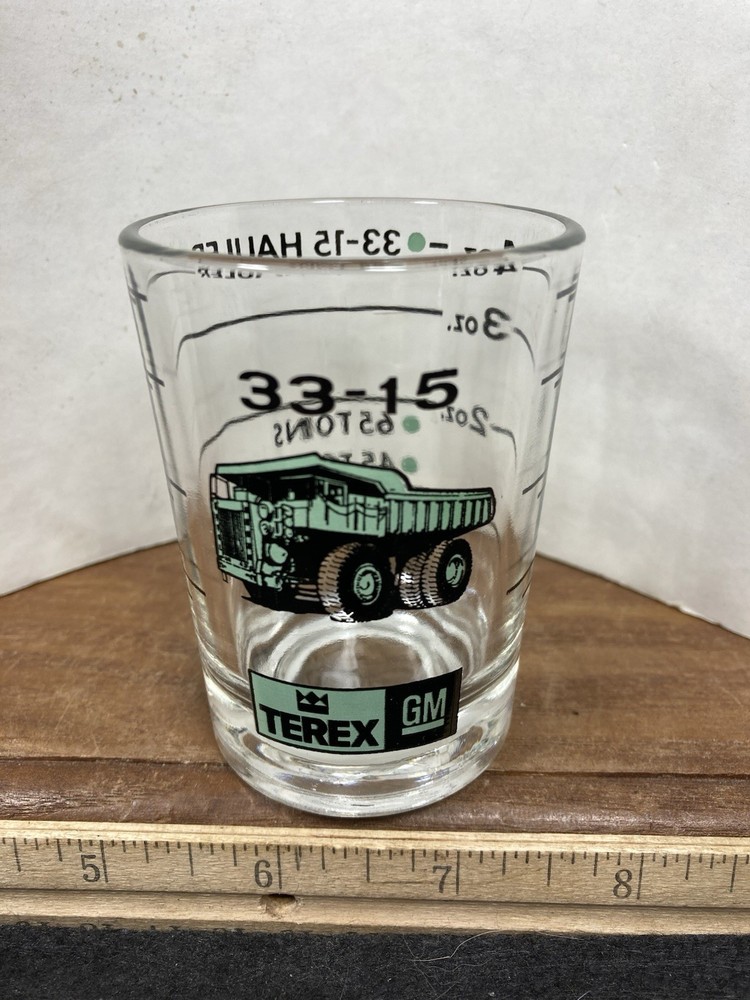 Rare GM Terex 33-15 Hauler Off Highway Dump Truck – Vintage Measuring Shot Glass