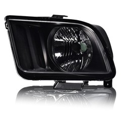 Headlight Assembly Left 2005-2009 Ford Mustang Halogen Clear Lens 4R3Z13008AB