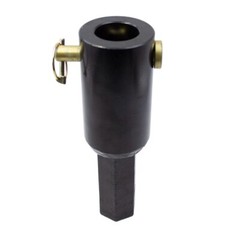 Auger Adapter Conversion 2 inch female Round to 2″ Male Hex Heavy Duty