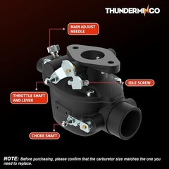 Ford Tractor Heavy Duty Cast Iron Carburetor Compatible with 2N 8N 9N