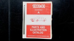 Oldsmobile 1982-91 Parts Illustration Catalog A 32A 1991 GM Manual