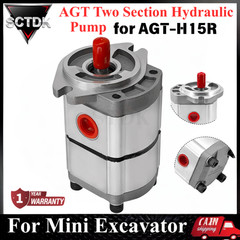 New AGT Two Section Hydraulic Pump for AGT-H15R Mini Excavator PGP51063G3LP