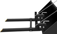 43″ Clamp on Pallet Forks 2000lbs Tractor Bucket Forks Quick Attach Pallet Fork