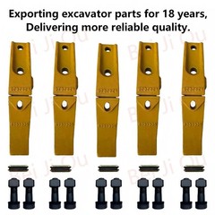 5 Bucket Teeth Assembly 6737322Y Bobcat Style Bolt on Flush Mount Pin Skid Steer