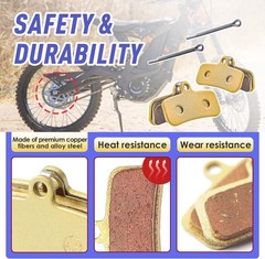 2 Packs Replacement Genuine Front and Rear Basin Brake Pads-2 Pack