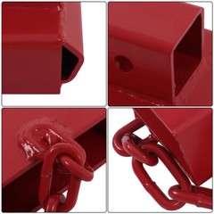 2″ Forklift Trailer Hitch Receiver Attachment Towing Pallet Forks Adapter