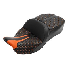 Gel 2 Up Rider Driver&Passenger Seat Fit for Harley Touring Road King Glide Stre
