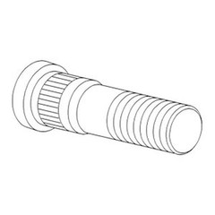 825507M1 Wheel Stud 9/16” x 1 15/16” Grip Inches: 5/8” Fits Massey Ferguson