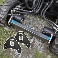 China Mini Excavator Drive Motor Reinforcement Brackets With Tie Down Slot
