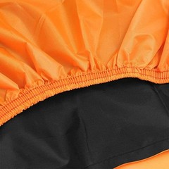 NEW Black and Orange Waterproof Motorcycle Cover XXXL116″ Fits Large Cruisers