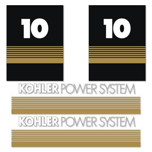 Kohler Power System 10 Decal Kit Generator- Aftermarket Kit – NOT GENUINE OEM