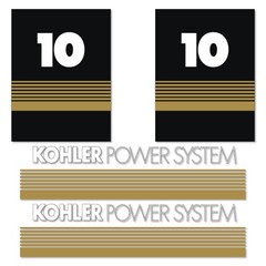 Kohler Power System 10 Decal Kit Generator- Aftermarket Kit – NOT GENUINE OEM
