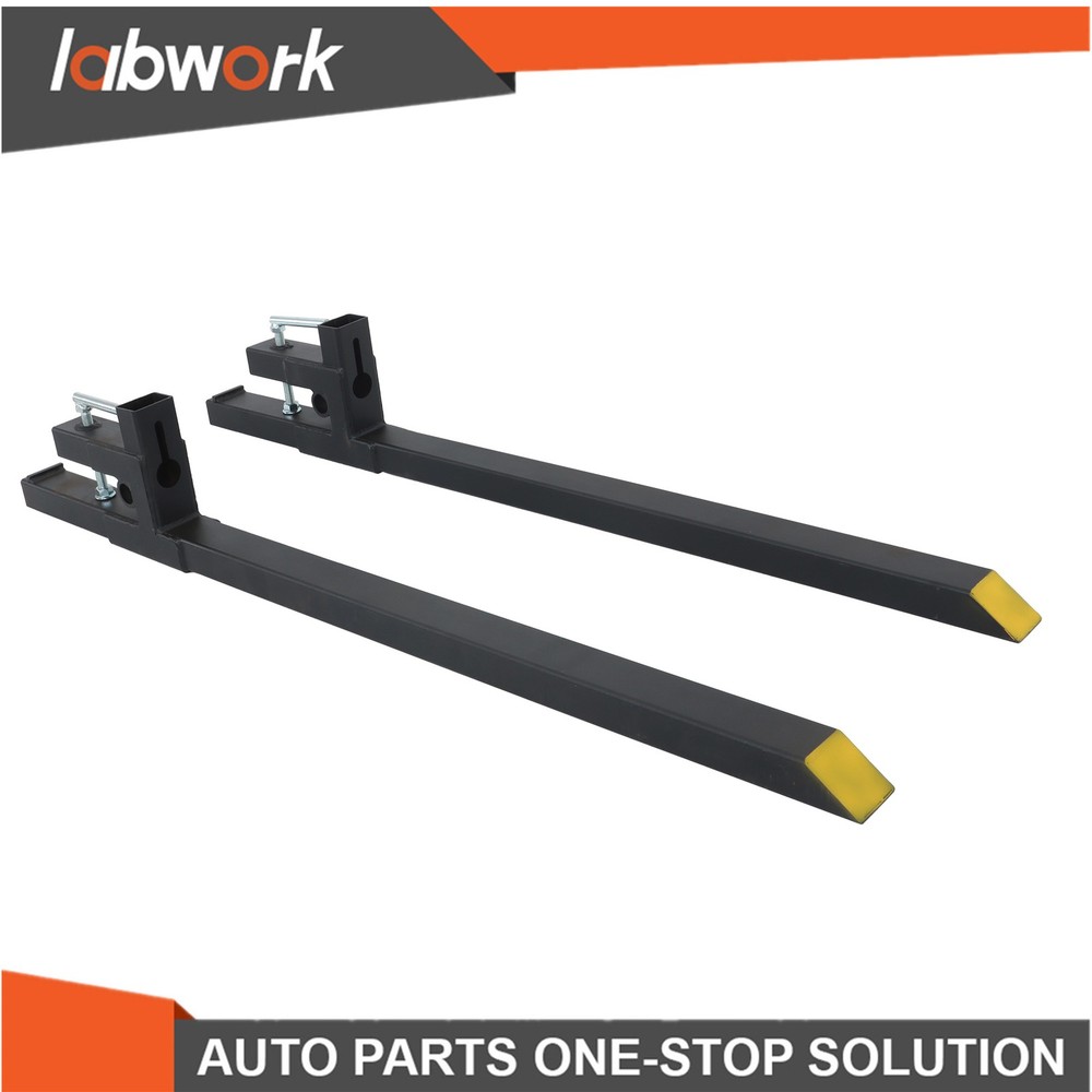 Labwork 60″ Clamp on Pallet Forks for Tractor Bucket Loader Tractor Skid Steer