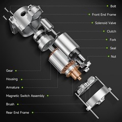 17948 New Starter Motor Compatible with Dodge Durango 11-20 & Ram 1500 11-20,…