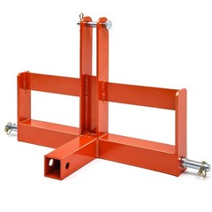 3 Point Trailer Hitch w/2″ Receiver for Cat 1 Tractor Quick Hitch Drawbar
