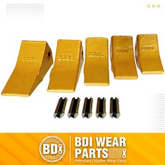 23 230 Series 230S Bucket Teeth with 23TF Flex Pins for Hensley Excavator – 5PK