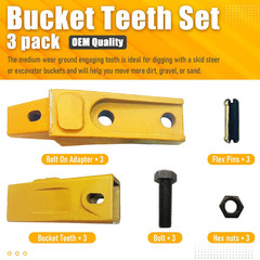 BDI Wear Part 3 Set Excavator Teeth, 6737322Y Assembly Excavator Bucket Teeth/Bo