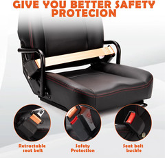 Universal Forklift Seat,Tractor Seat,With Hip Restaint,Micro Switch and Safety B