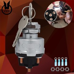 4-Position Universal Ignition Key Switch 12V Acc/Off/Ign Start for Tractor Forkl