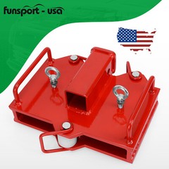 2″ Trailer Hitch Receiver for Dual Pallet Forks Forklift Towing Adapter Attach