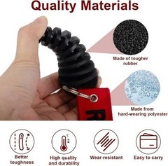 2 PSC Muffler Wash Plug, 0.6″-1.5″ Dirt Bike Exhaust Plug, Red+Black+White