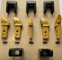 NEW LOT OF (5) PCS. OF KENNAMETAL CJ-2 CARBIDE DRILLING TEETH WITH (5) POCKETS
