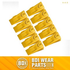 6737325 Bobcat Style Bucket Teeth w/ Pins Fits Mini Excavator / Skid Steer -10PK