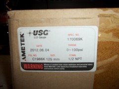 AMETEK USG 170069K 0-100PSI 1/2″ NPT C1986K 125MM GAUGE GAGE (363)