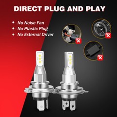 2 Super Bright LED light bulbs for Deere 2025R 2026R 2520 2720 3032E Headlights