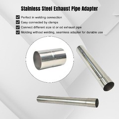 Universal ID 2.125″ 2-1/8 Inch Exhaust Coupler Stainless Steel Exhaust AdapterSi